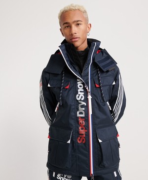 Superdry Ultimate Snow Combat Férfi Kabát Kék | ZUWGS9063